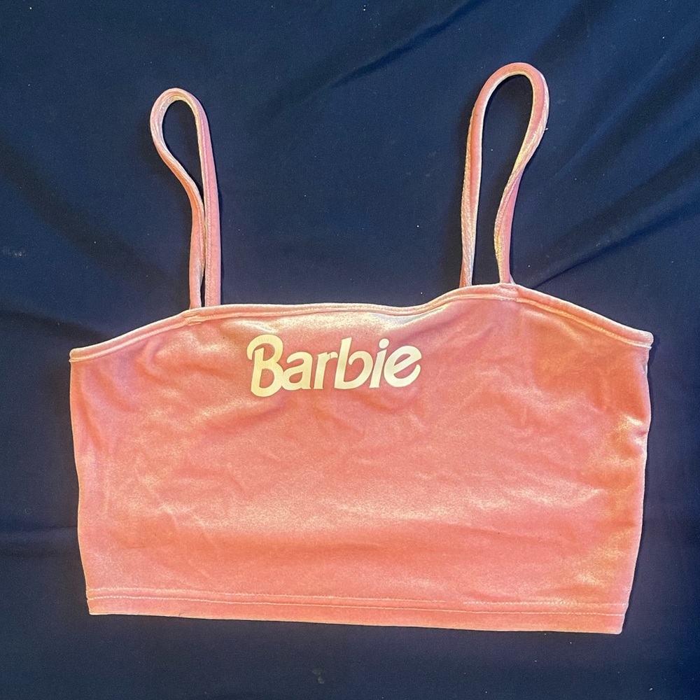 Official BARBIE logo Brand crop top
